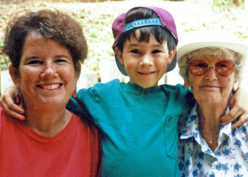 Jordan with Grandmother and Great Grandmother